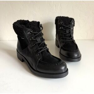 GEOX Respire Boot Womens Size 37/US 7 Black Waterproof Breathable Ankle Boot NIB